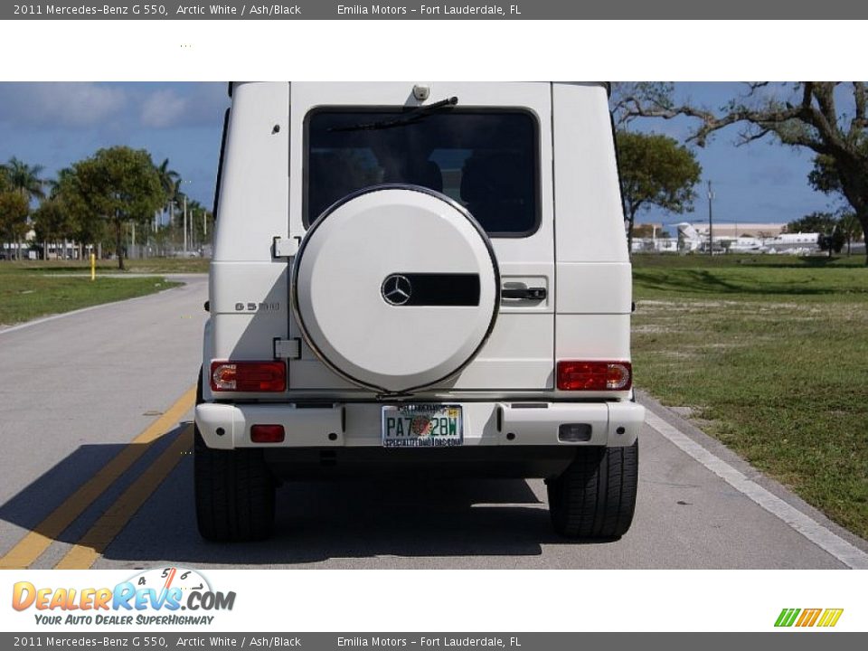 2011 Mercedes-Benz G 550 Arctic White / Ash/Black Photo #8