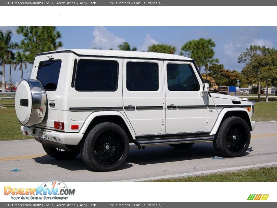 2011 Mercedes-Benz G 550 Arctic White / Ash/Black Photo #10