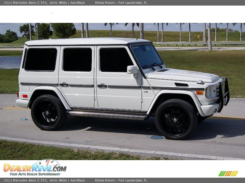 2011 Mercedes-Benz G 550 Arctic White / Ash/Black Photo #12