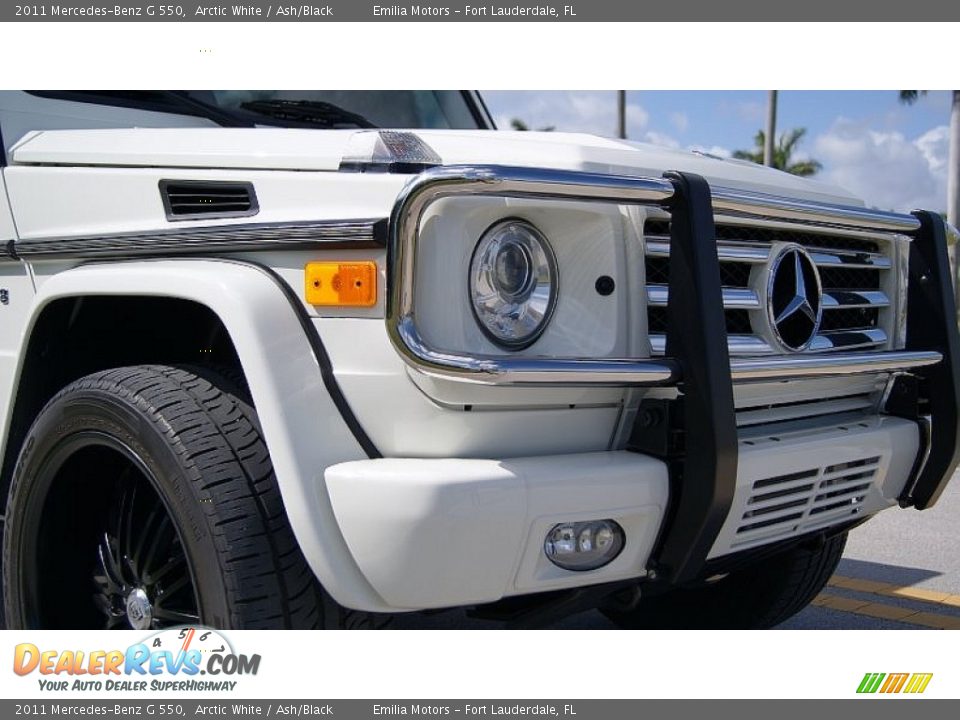 2011 Mercedes-Benz G 550 Arctic White / Ash/Black Photo #14