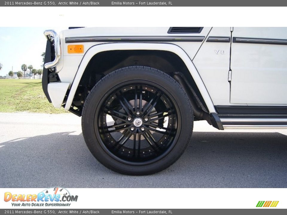 2011 Mercedes-Benz G 550 Arctic White / Ash/Black Photo #21