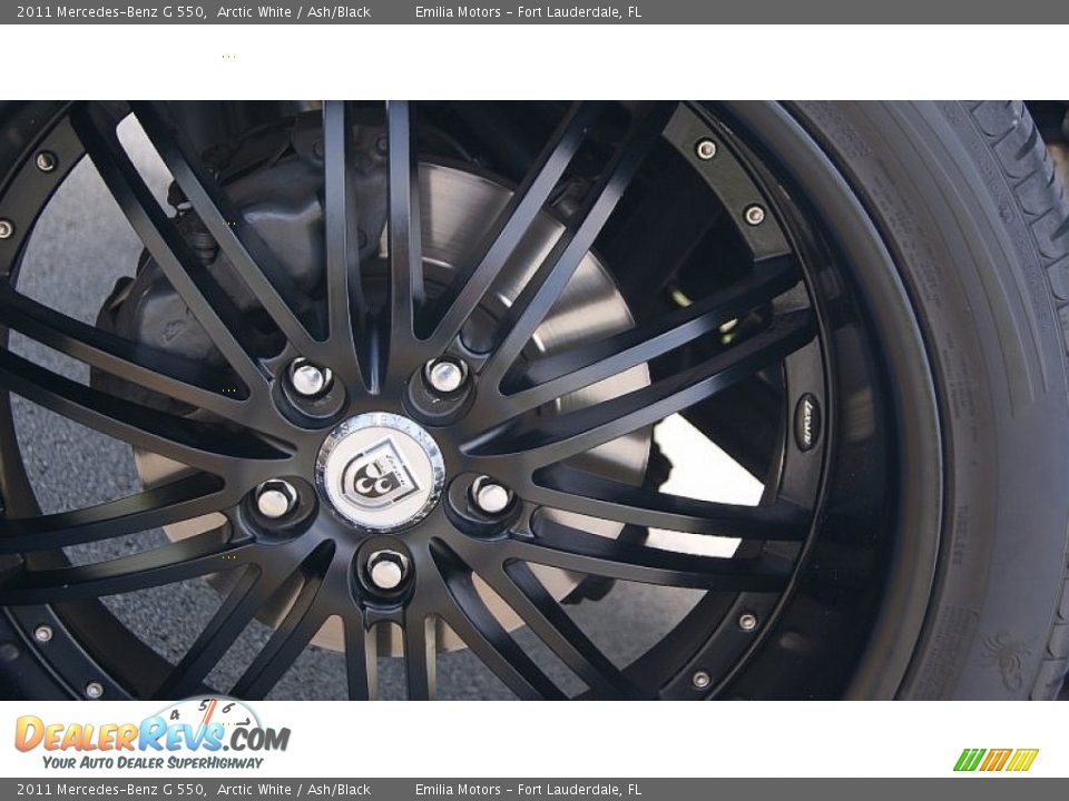 2011 Mercedes-Benz G 550 Arctic White / Ash/Black Photo #22