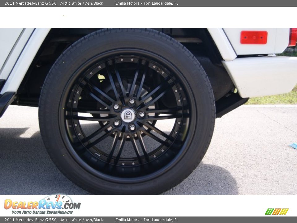 2011 Mercedes-Benz G 550 Arctic White / Ash/Black Photo #23