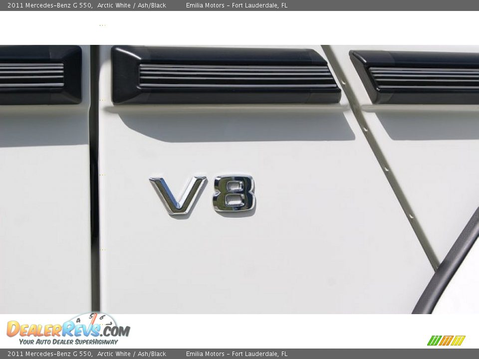 2011 Mercedes-Benz G 550 Arctic White / Ash/Black Photo #26