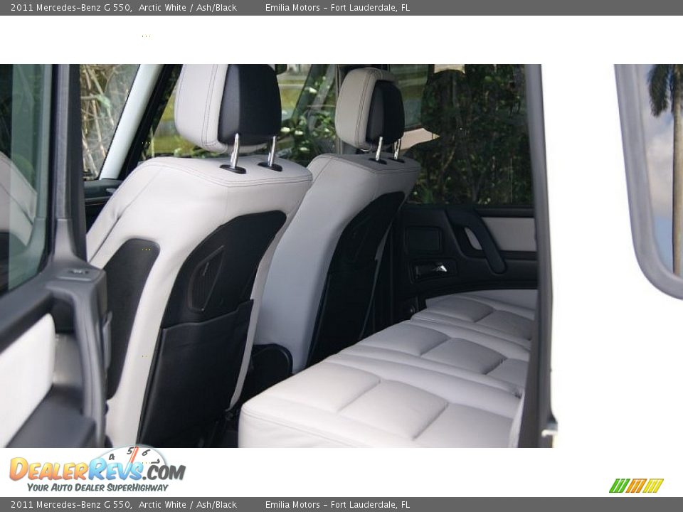 2011 Mercedes-Benz G 550 Arctic White / Ash/Black Photo #43