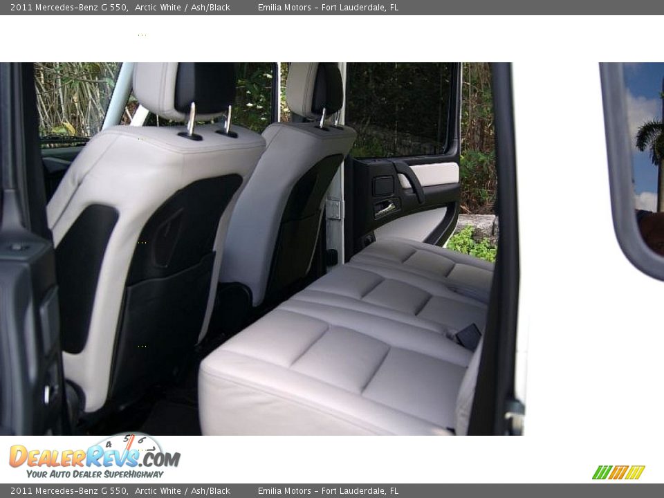 2011 Mercedes-Benz G 550 Arctic White / Ash/Black Photo #45