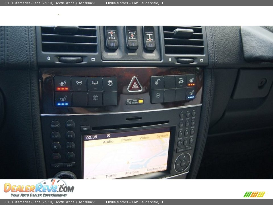2011 Mercedes-Benz G 550 Arctic White / Ash/Black Photo #52