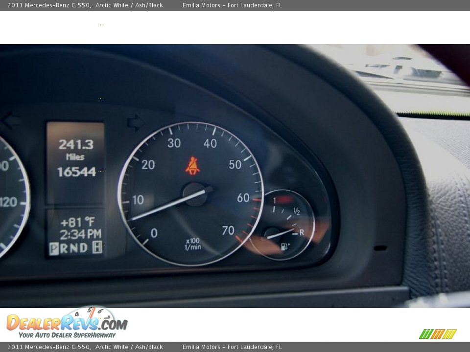 2011 Mercedes-Benz G 550 Arctic White / Ash/Black Photo #54