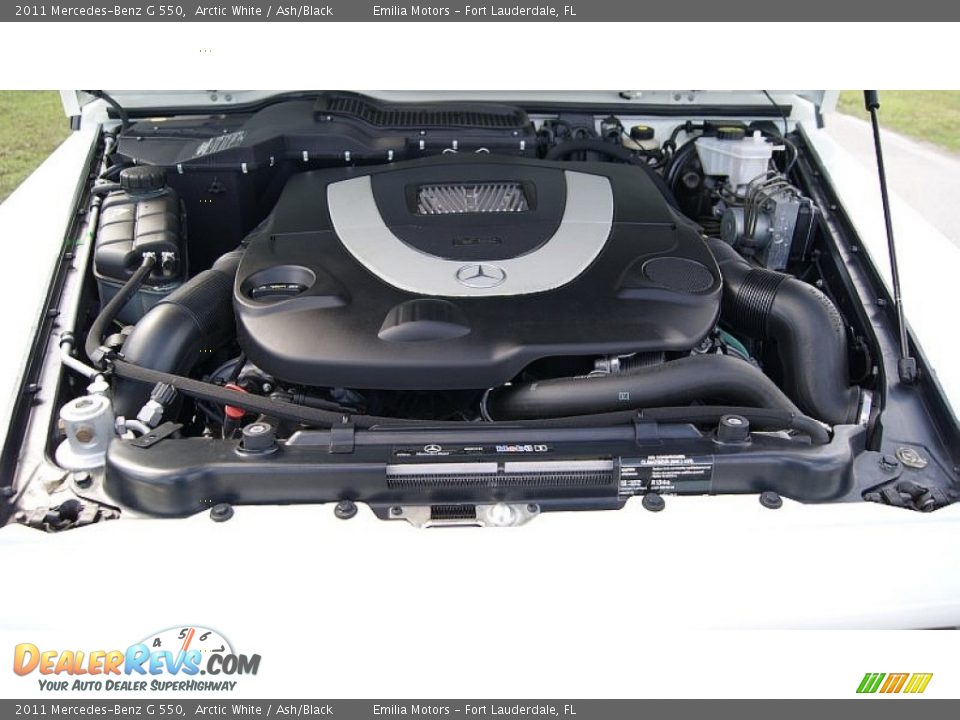 2011 Mercedes-Benz G 550 Arctic White / Ash/Black Photo #57