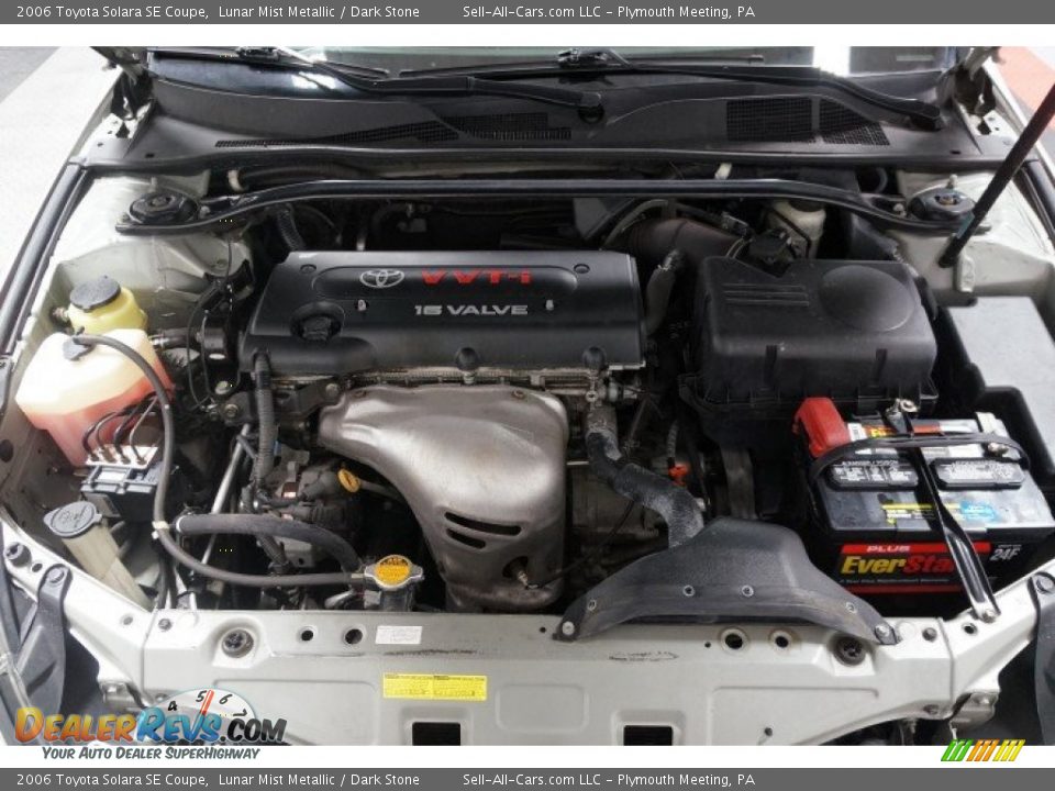 2006 Toyota Solara SE Coupe Lunar Mist Metallic / Dark Stone Photo #31