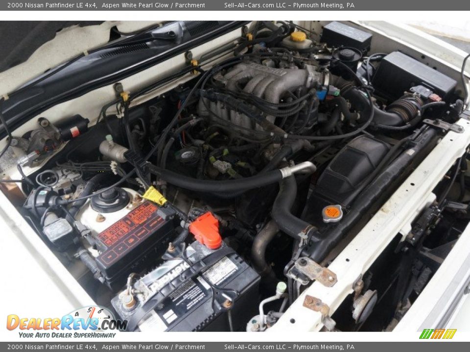 2000 Nissan Pathfinder LE 4x4 Aspen White Pearl Glow / Parchment Photo #34