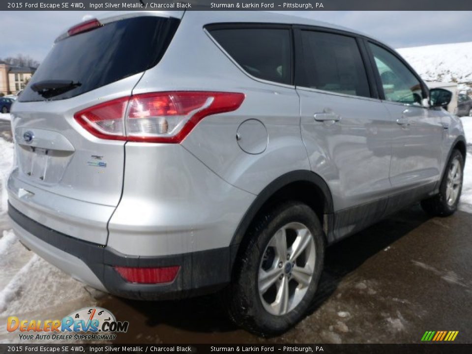 2015 Ford Escape SE 4WD Ingot Silver Metallic / Charcoal Black Photo #2