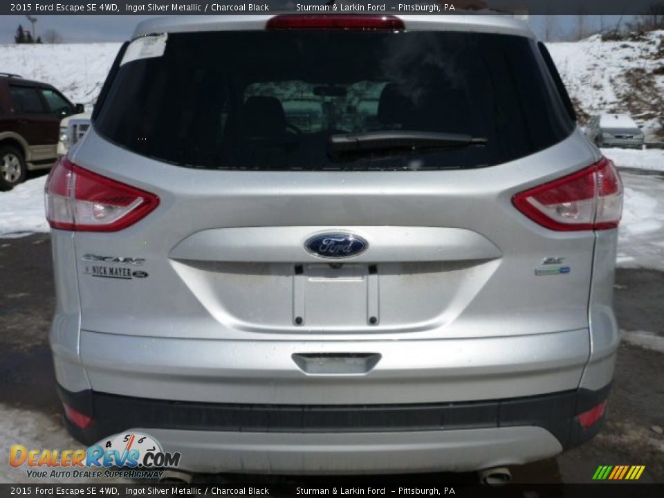 2015 Ford Escape SE 4WD Ingot Silver Metallic / Charcoal Black Photo #3