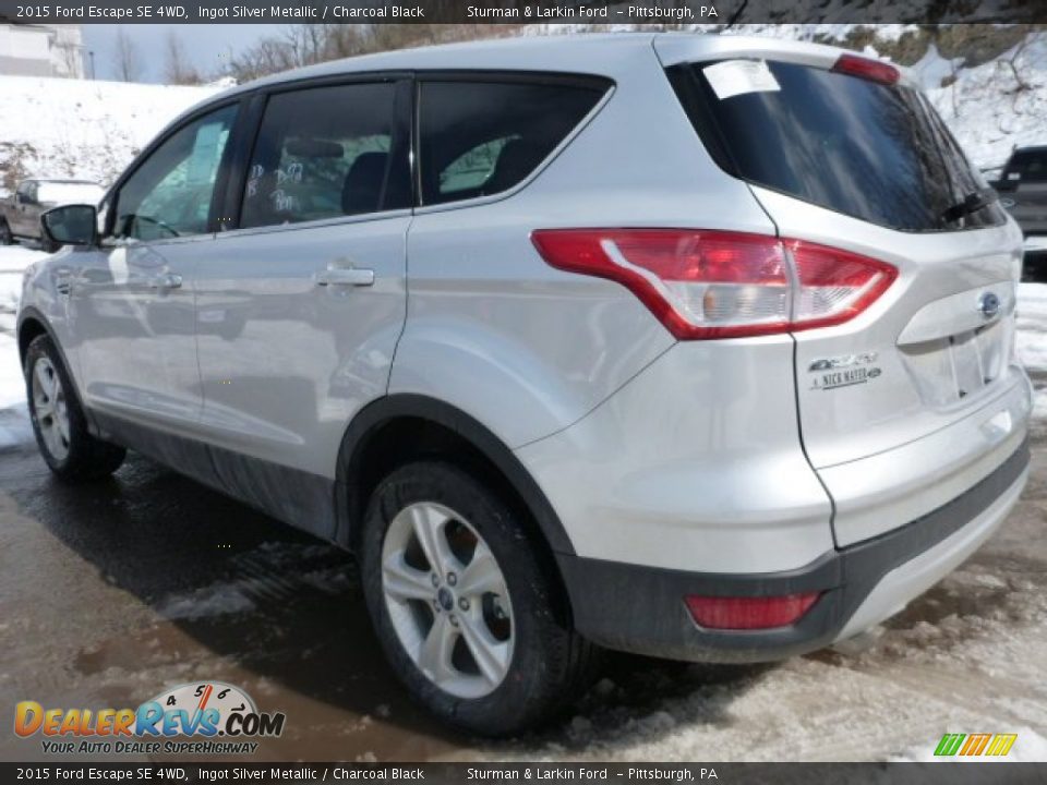 2015 Ford Escape SE 4WD Ingot Silver Metallic / Charcoal Black Photo #4