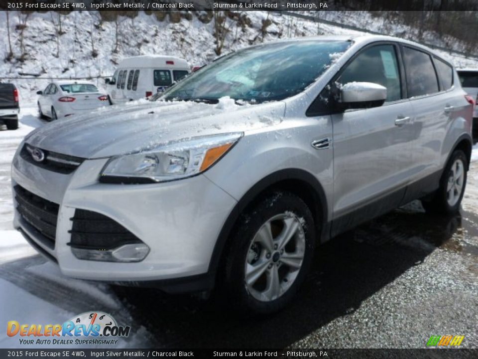 2015 Ford Escape SE 4WD Ingot Silver Metallic / Charcoal Black Photo #5