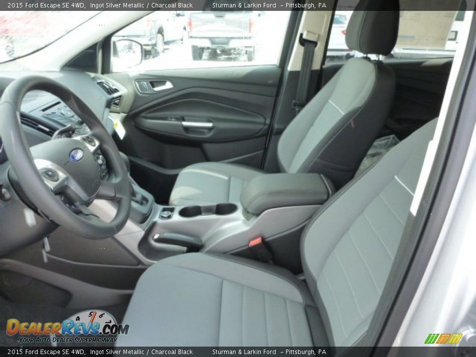 2015 Ford Escape SE 4WD Ingot Silver Metallic / Charcoal Black Photo #8