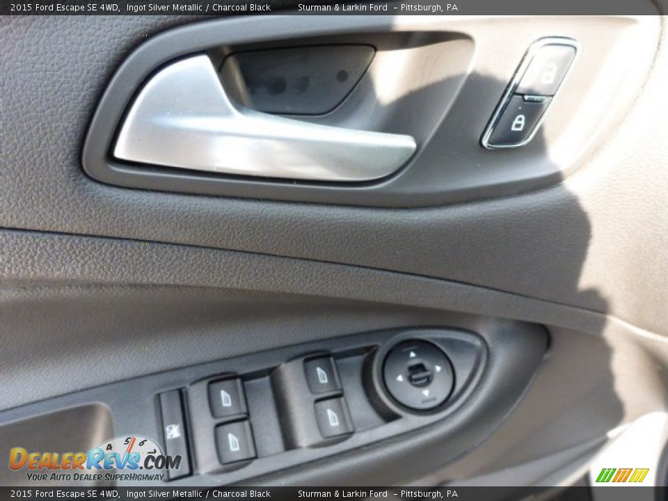 2015 Ford Escape SE 4WD Ingot Silver Metallic / Charcoal Black Photo #11