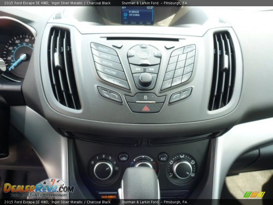 2015 Ford Escape SE 4WD Ingot Silver Metallic / Charcoal Black Photo #14