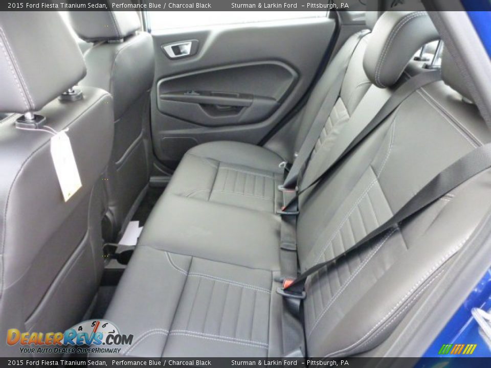 Rear Seat of 2015 Ford Fiesta Titanium Sedan Photo #9