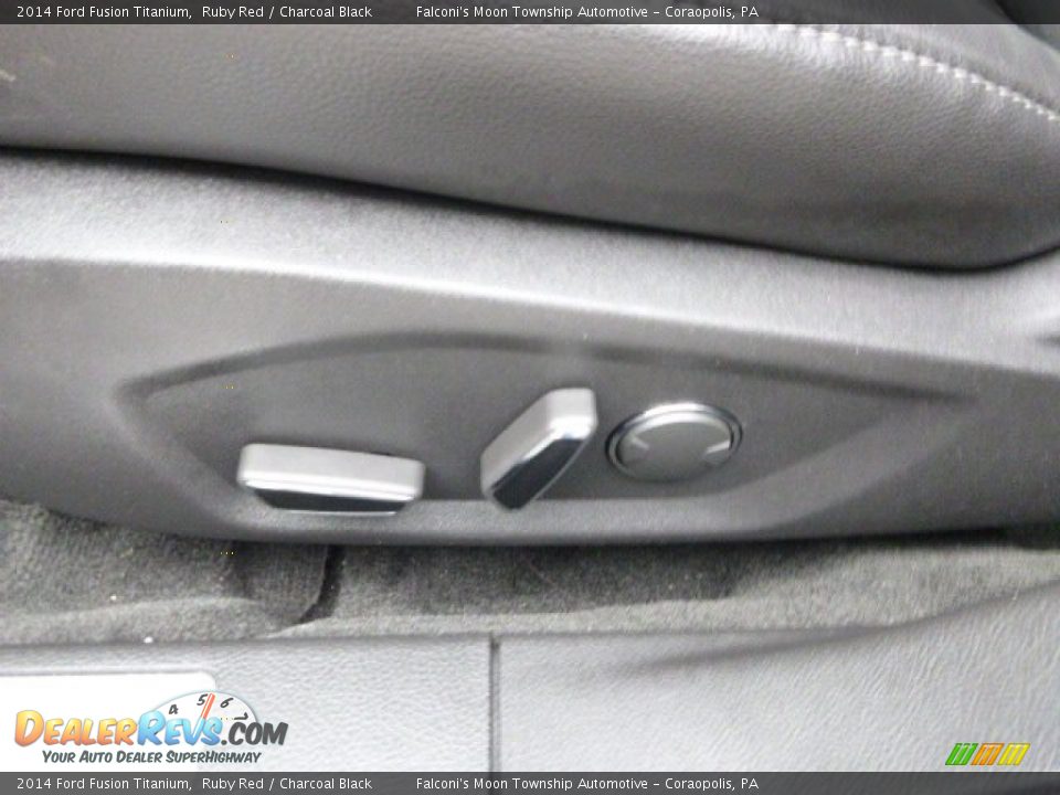 2014 Ford Fusion Titanium Ruby Red / Charcoal Black Photo #19