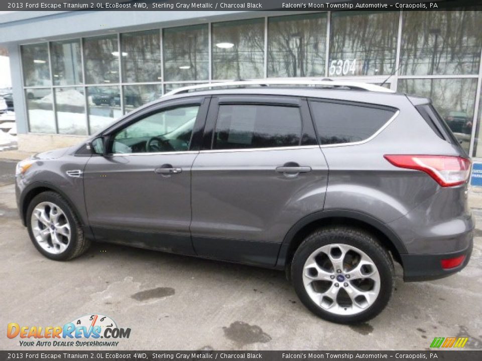 2013 Ford Escape Titanium 2.0L EcoBoost 4WD Sterling Gray Metallic / Charcoal Black Photo #6