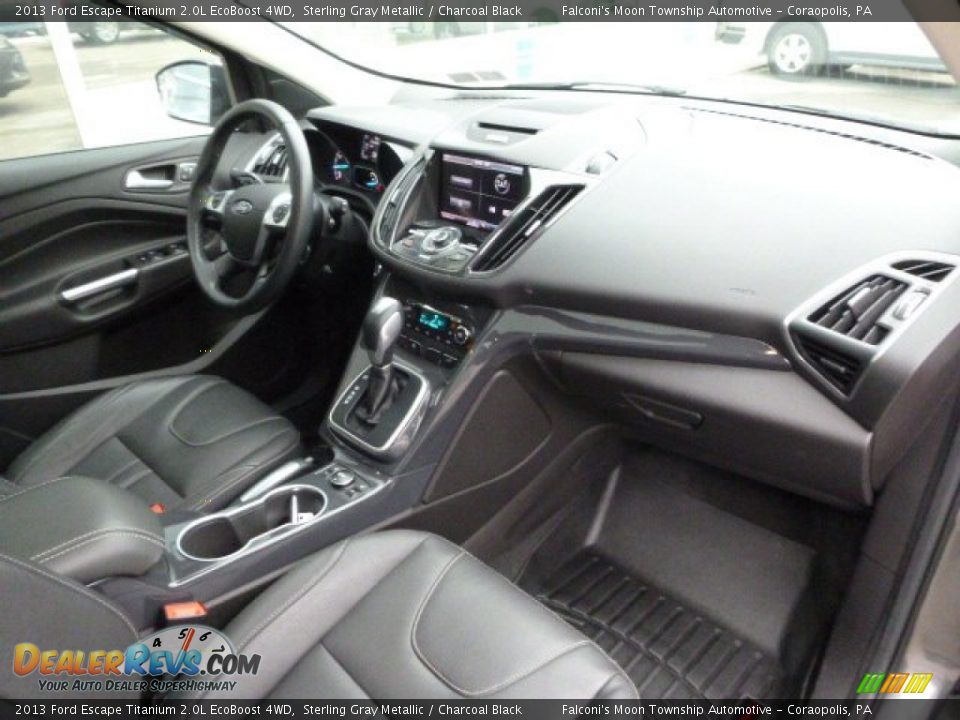 2013 Ford Escape Titanium 2.0L EcoBoost 4WD Sterling Gray Metallic / Charcoal Black Photo #9