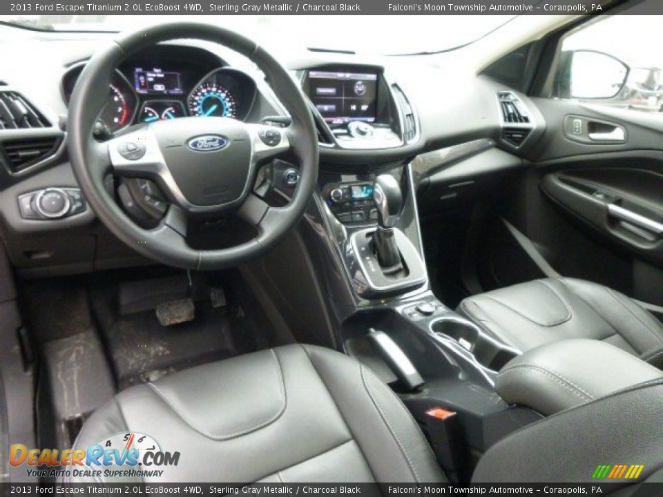 Charcoal Black Interior - 2013 Ford Escape Titanium 2.0L EcoBoost 4WD Photo #16