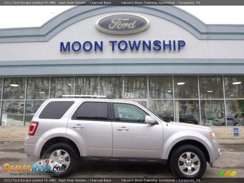 2011 Ford Escape Limited V6 4WD Ingot Silver Metallic / Charcoal Black Photo #1