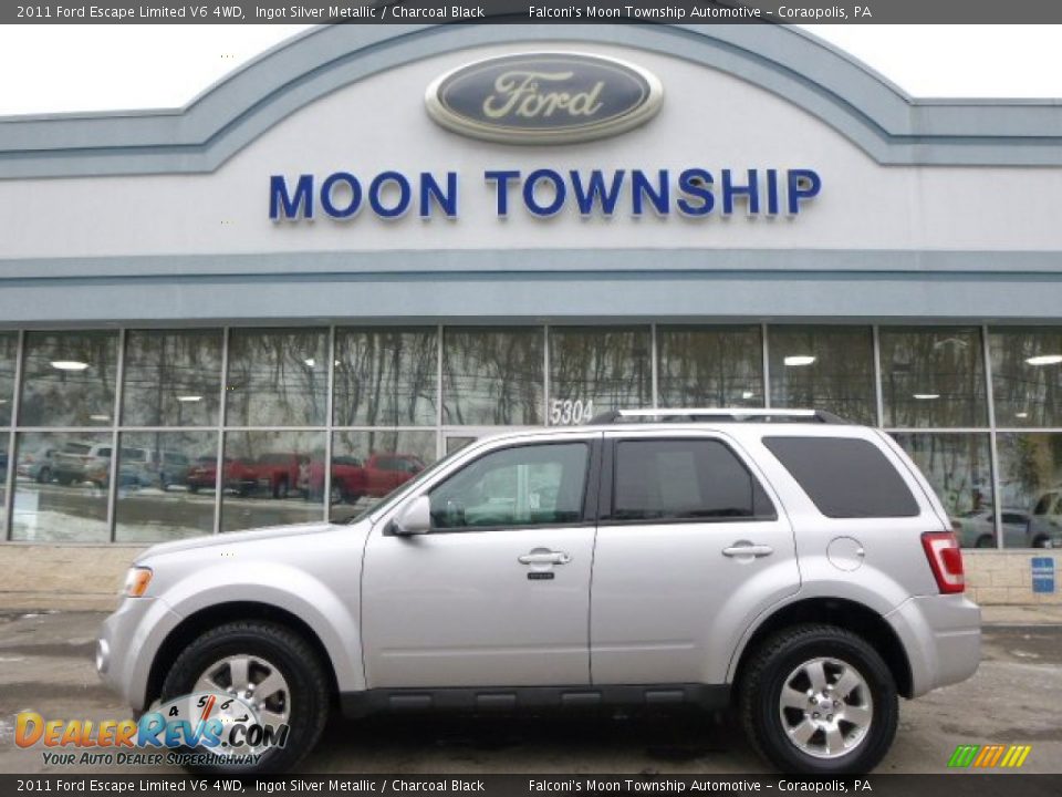 2011 Ford Escape Limited V6 4WD Ingot Silver Metallic / Charcoal Black Photo #4