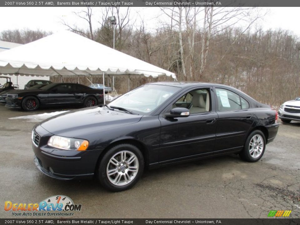2007 Volvo S60 2.5T AWD Barents Blue Metallic / Taupe/Light Taupe Photo #1