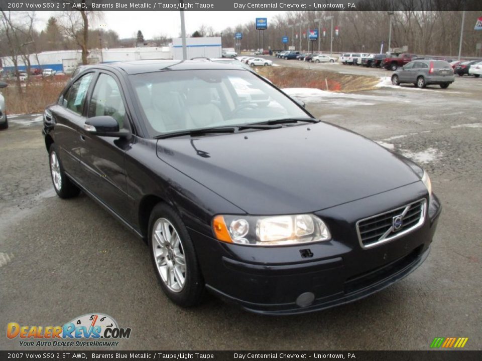2007 Volvo S60 2.5T AWD Barents Blue Metallic / Taupe/Light Taupe Photo #11