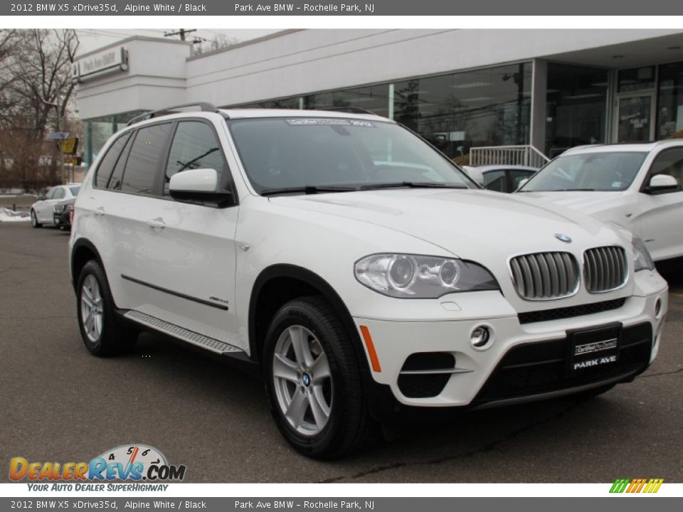 2012 BMW X5 xDrive35d Alpine White / Black Photo #1