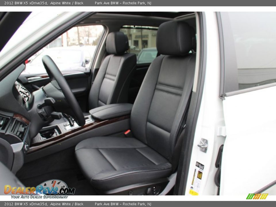 2012 BMW X5 xDrive35d Alpine White / Black Photo #14
