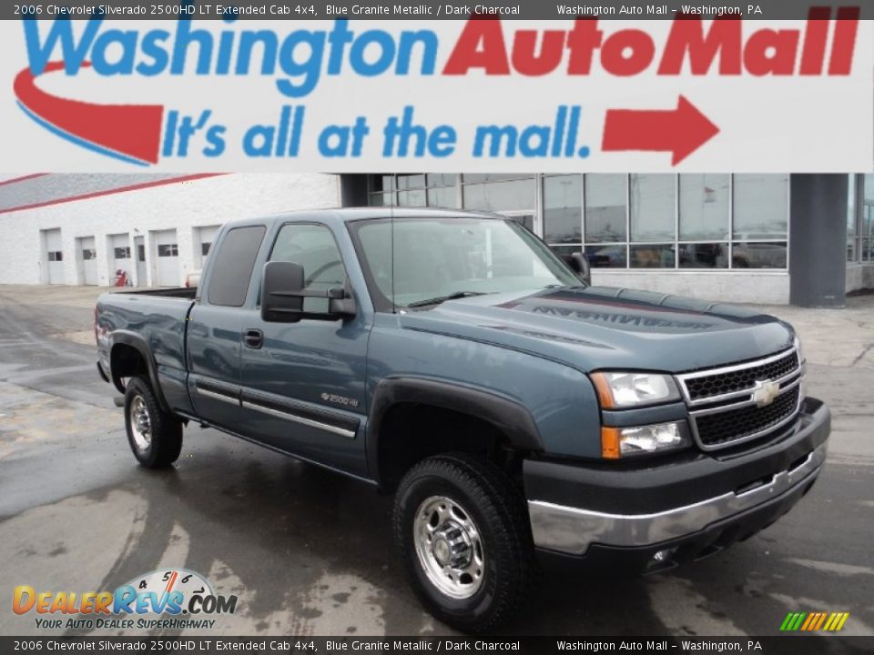 2006 Chevrolet Silverado 2500HD LT Extended Cab 4x4 Blue Granite Metallic / Dark Charcoal Photo #1