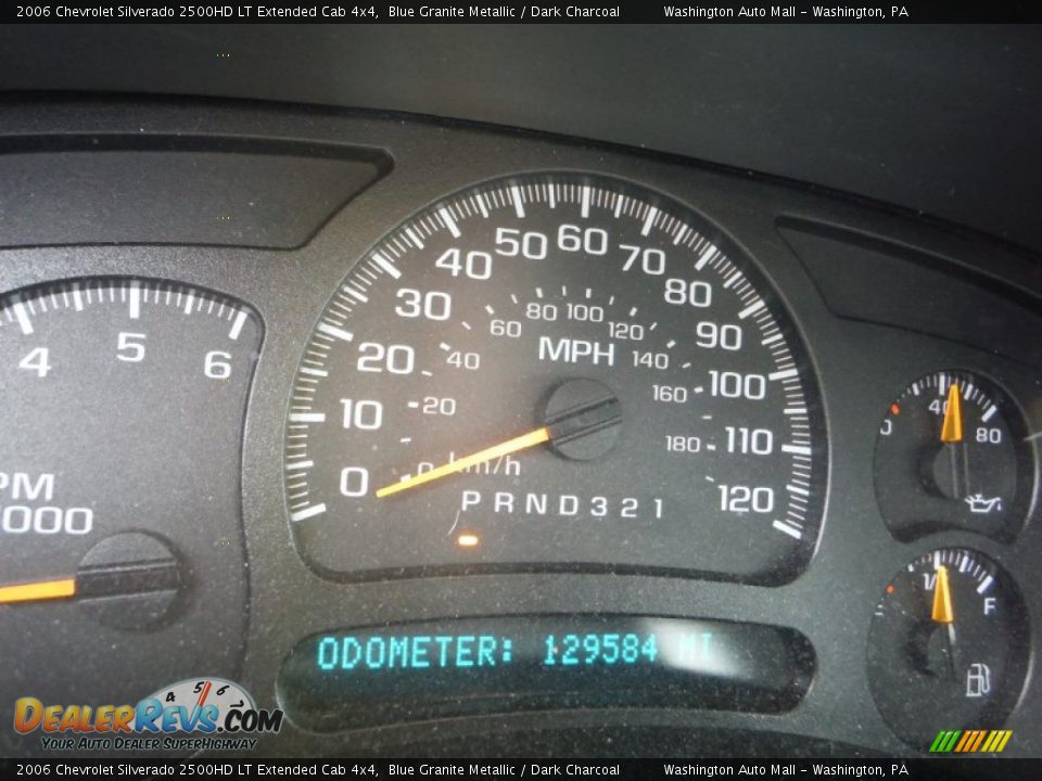 2006 Chevrolet Silverado 2500HD LT Extended Cab 4x4 Blue Granite Metallic / Dark Charcoal Photo #20