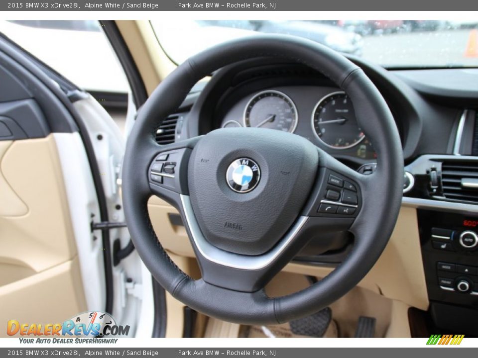 2015 BMW X3 xDrive28i Steering Wheel Photo #19
