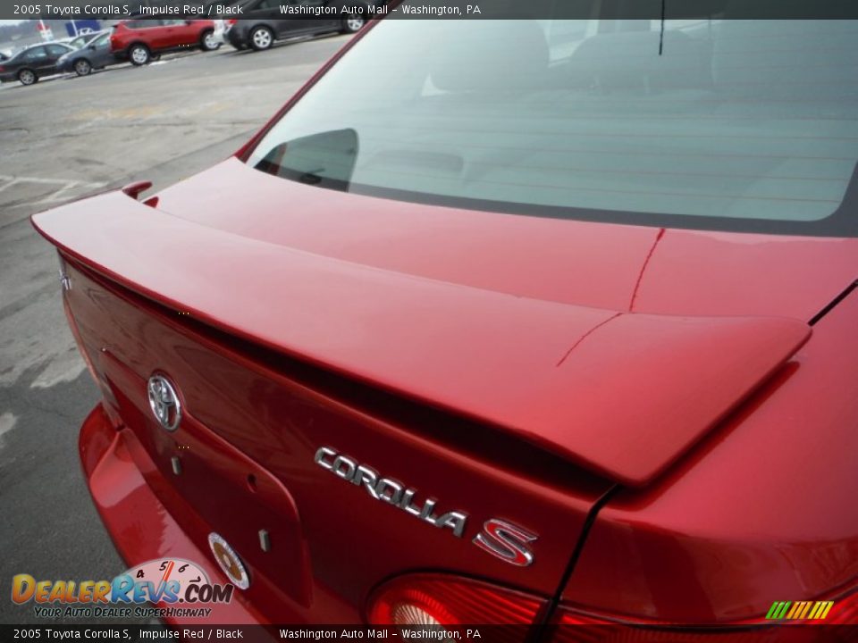 2005 Toyota Corolla S Impulse Red / Black Photo #10