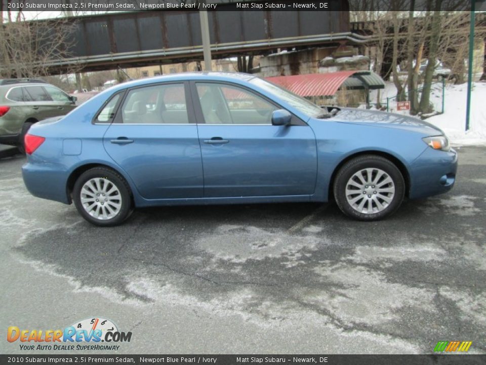 2010 Subaru Impreza 2.5i Premium Sedan Newport Blue Pearl / Ivory Photo #5