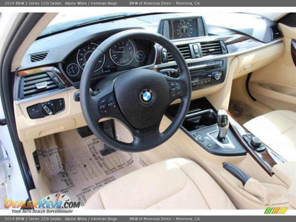 Venetian Beige Interior - 2014 BMW 3 Series 320i Sedan Photo #9