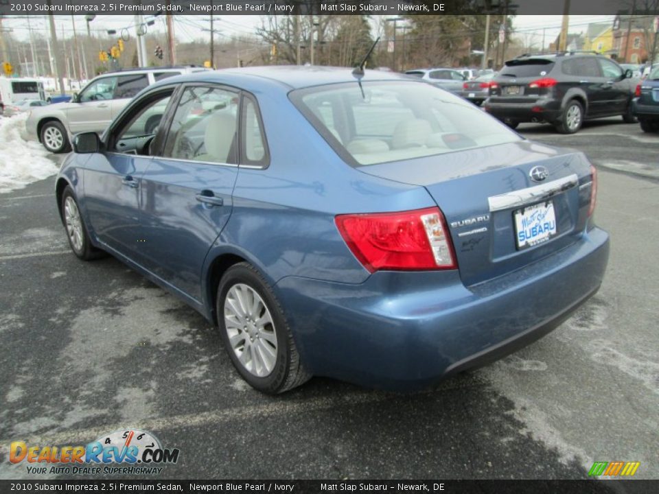 2010 Subaru Impreza 2.5i Premium Sedan Newport Blue Pearl / Ivory Photo #8