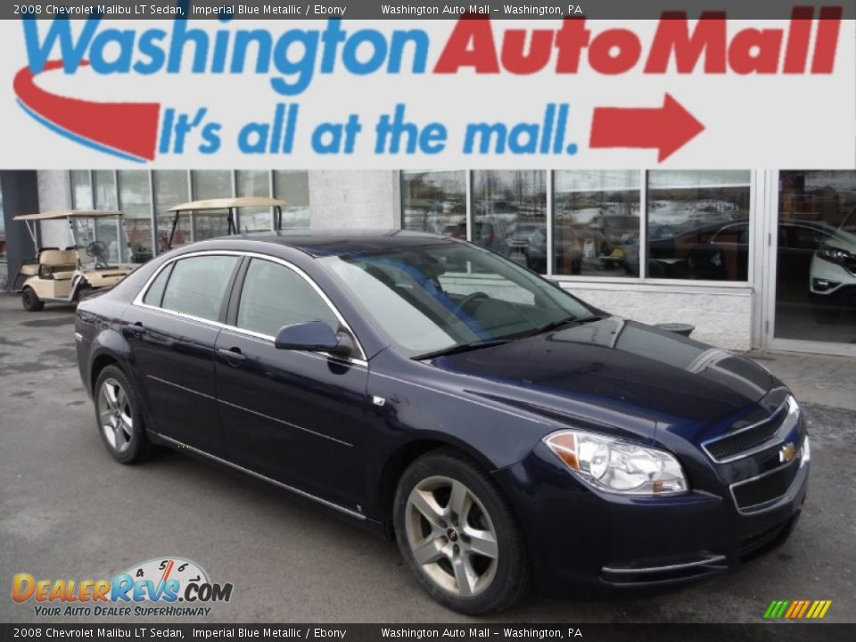 2008 Chevrolet Malibu LT Sedan Imperial Blue Metallic / Ebony Photo #1