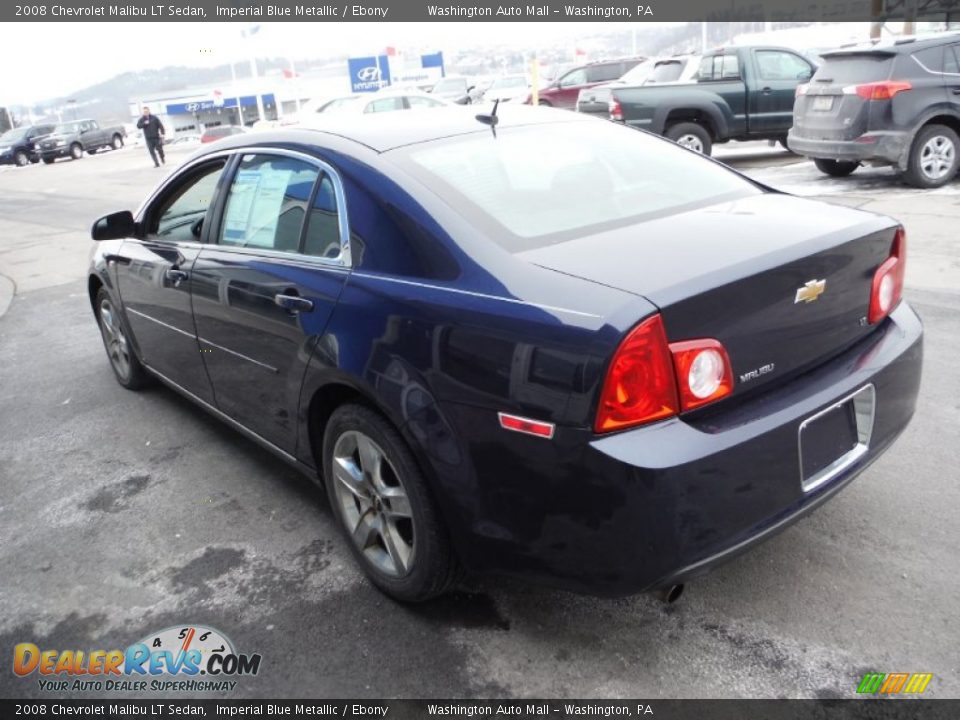 2008 Chevrolet Malibu LT Sedan Imperial Blue Metallic / Ebony Photo #6