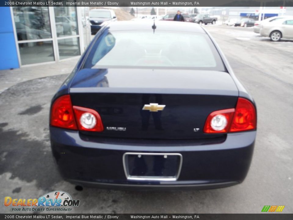 2008 Chevrolet Malibu LT Sedan Imperial Blue Metallic / Ebony Photo #7