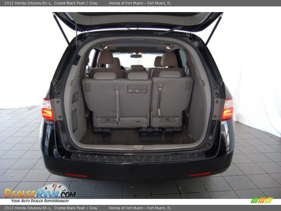 2013 Honda Odyssey EX-L Crystal Black Pearl / Gray Photo #30
