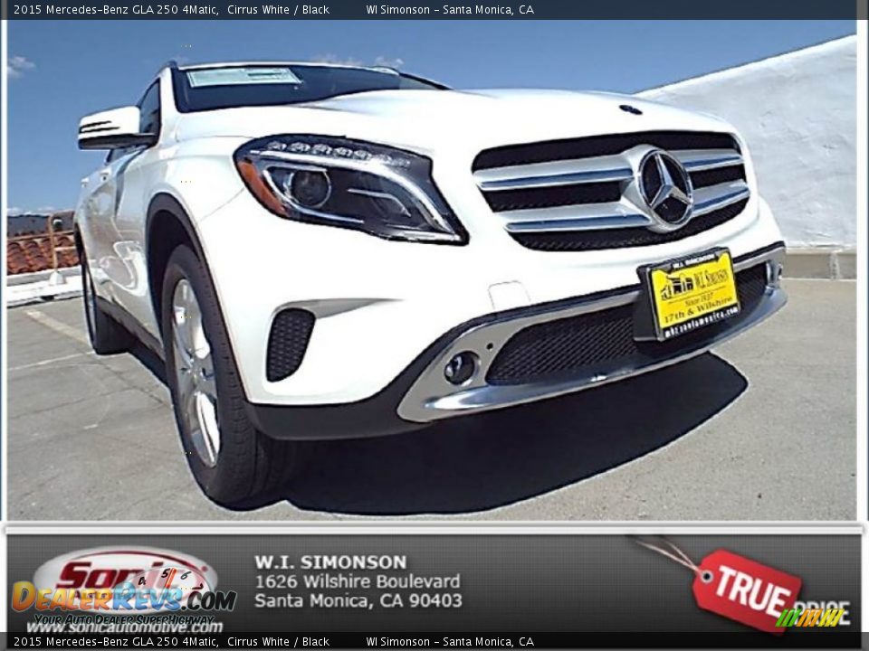 2015 Mercedes-Benz GLA 250 4Matic Cirrus White / Black Photo #1