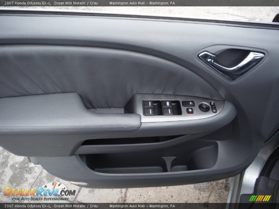 2007 Honda Odyssey EX-L Ocean Mist Metallic / Gray Photo #8