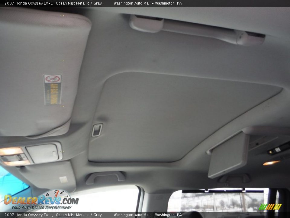 2007 Honda Odyssey EX-L Ocean Mist Metallic / Gray Photo #12