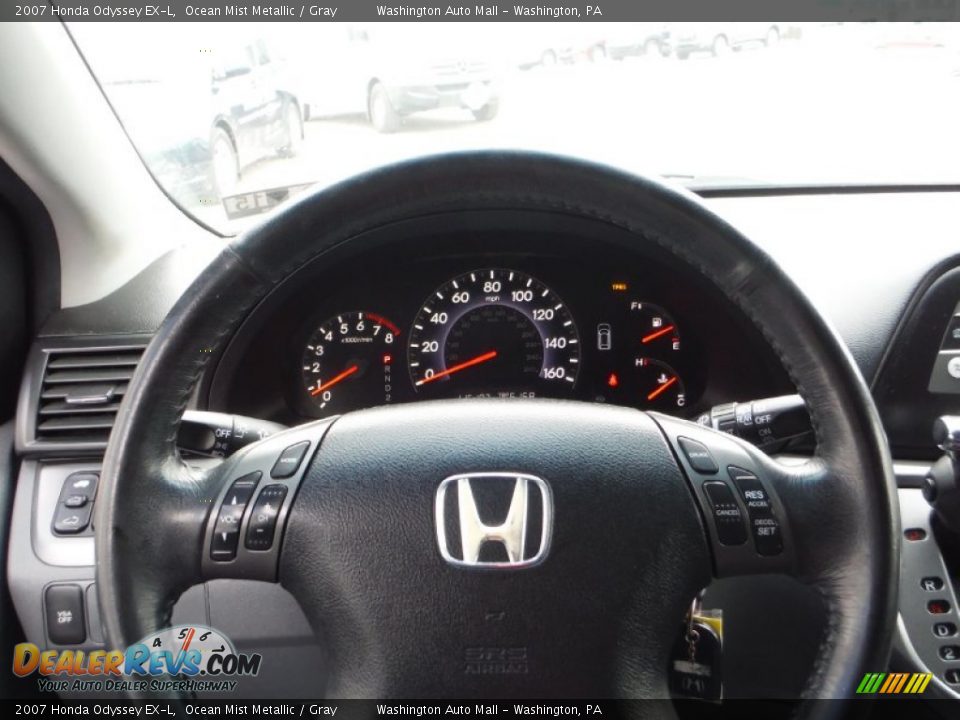 2007 Honda Odyssey EX-L Ocean Mist Metallic / Gray Photo #16