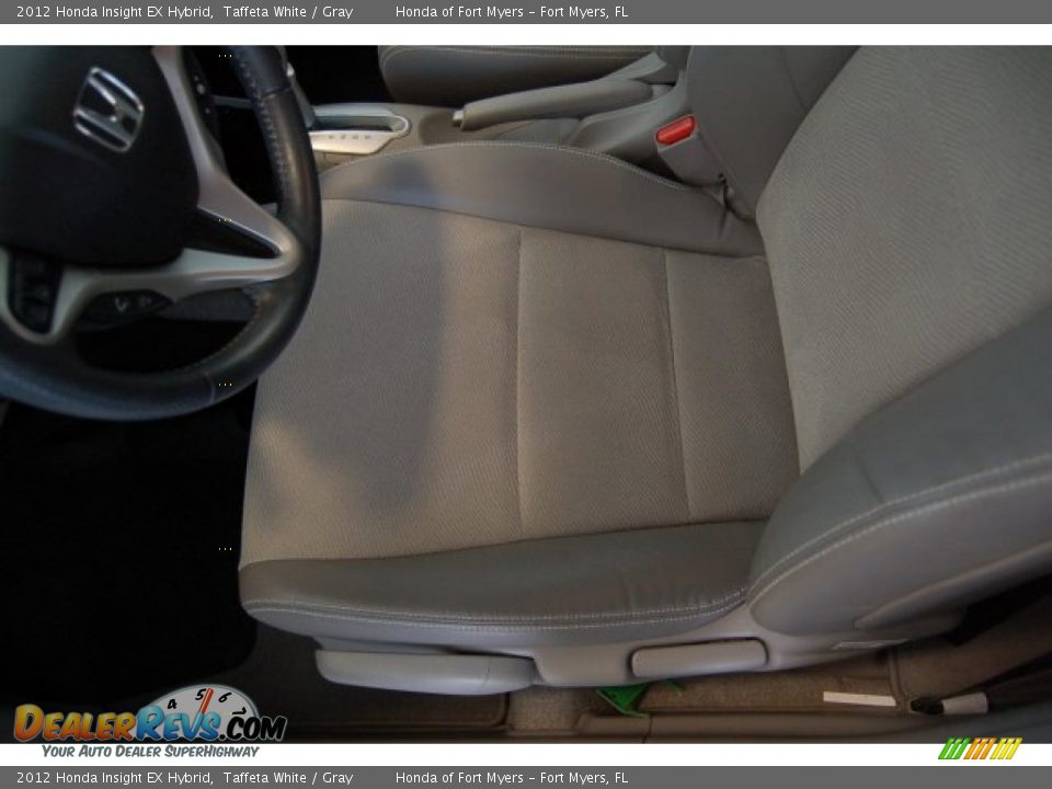 2012 Honda Insight EX Hybrid Taffeta White / Gray Photo #13