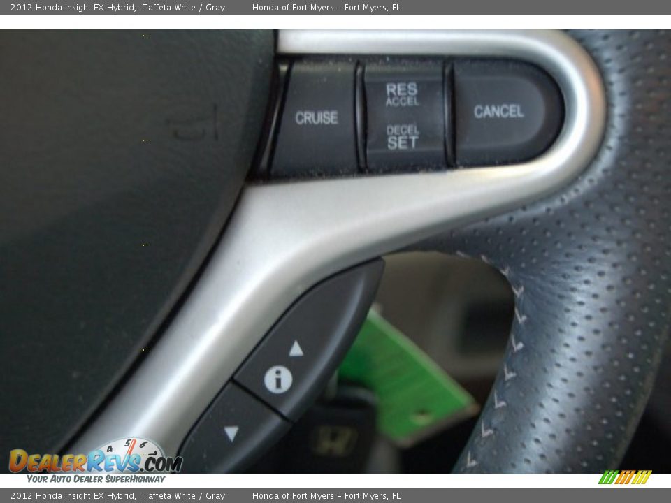 2012 Honda Insight EX Hybrid Taffeta White / Gray Photo #19